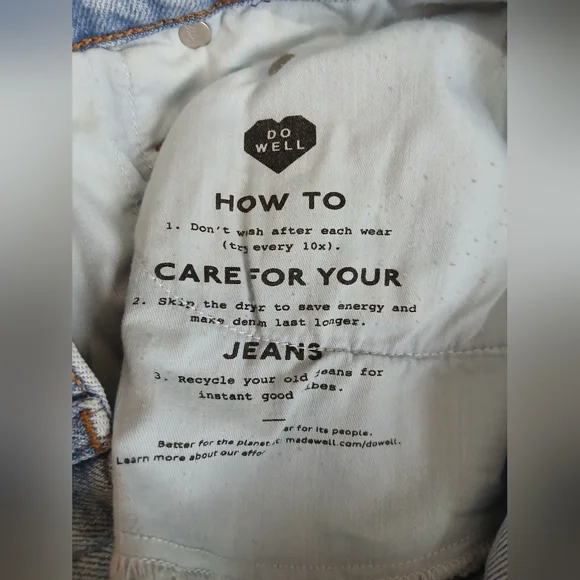 Madewell the Perfect Vintage Jean 27 Light wash Distressed Great UC - Picture 9 of 10